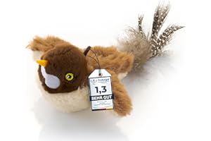 PetTec® Interaktives Katzenspielzeug Elektrisch [DAS ORIGINAL] Selbstbeschäftigung - Katzenspielzeug mini Spatz beweglich mit Katzenminze Interactive Cat Toy Automatische Katzen Spielsachen