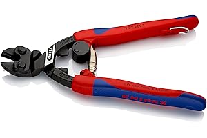 Knipex CoBolt® Kompakt-Bolzenschneider schwarz atramentiert, mit schlanken Mehrkomponenten-Hüllen, mit Befestigungsöse zum An