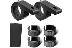 Chelhead 2 supports de phares de travail 19-32mm, Support de serrage universel Convient pour motos,4x4,ATV,UTV,camions,bateaux,barres de toit (0.75"-1.25")