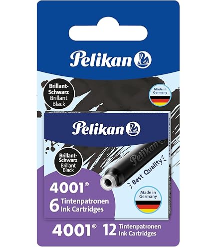 Faber-Castell 6 Cartucce per Penna Stilografica Nero