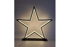 ABC HOME LIVING ABC Home | Weihnachtsdeko Stern | Fensterdeko | LED´s | Netzstecker | 33 cm H