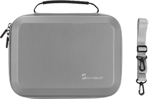 SKYREAT Mini 4K Bolsa portátil para DJI Mini 4K/Mini 2 SE Drone y Controlador Accesorios, Bolsa de Almacenamiento Compacto con Correa de Transporte, Asa y Soporte de hélice, gris, Portabilidad