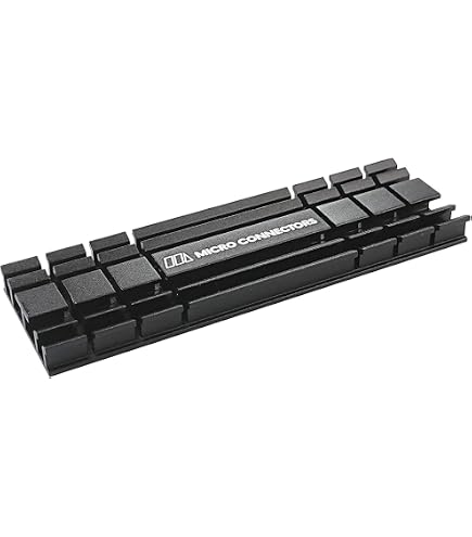 M.2 SSD Kühlkörper – Doppelseitige Kühlung Mit Thermo-Pad Für PCIe NVMe & SATA SSDs (2280, Schwarz)