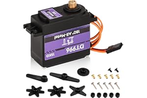Heemol 15kg Digital Servo mit Hohem Drehmoment Metallgetriebe RC Servomotor,6V,180°,für RC Car 1/10 1/8 Aircraft Boat Robot Helicopter[1PCS]
