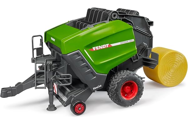 Bruder 02038 – Fendt rundbollspress Rotana 180 V – balpress, skördemaskin, bondgård, traktor, halmbollar
