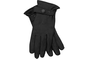 EEM FASHION EEM guanti da uomo in pelle, pregiata pelle di cervo, morbida fodera in cashmere e lana