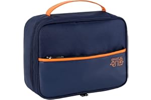 CRSUSUKJ Kabel Organizer Tasche,Organizer Tasche,Elektronische Tasche Organizer universal travel Kabel Elektronik Zubehör Tasche Reise Organizer Case für Kabel, Maus, Powerbank (Marineblau)