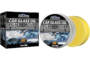 RENYWOSI Car Windshield Oil Film Cleaner, 100g Car Window Glass Polishing Cream, Glass Dirt Cleaning Cream Car Glass Oil Film Remover, Glass Stripper Water Remover Dirt Cleaning Car Clean Paste