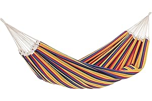 AMAZONAS XXL komfortowy hamak Paradiso Tropical ręcznie wykonany w Brazylii 250 cm x 175 cm do 200 kg w kolorowe paski