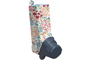 The Inhaler Tailor Cover for Easi-Breathe Inhalers in Over 30 Designs – Vegan Leather Case for Kids and Adults – Handmade in England (Vintage Wild Flowers)