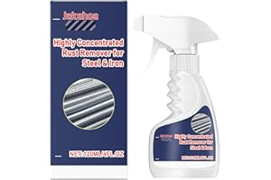 Lezehea Disolvente de óxido de alto rendimiento para metal, potente limpiador de óxido para acero, limpiador para eliminar el óxido de muebles, aerosol inmediato para eliminar el óxido de las