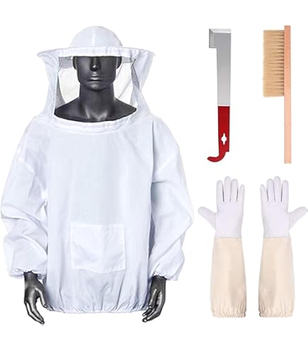 Supvox Imkerhut 2 Stück Weiß - Imkerschleier Mit UV Schutz Für Bienenhaltung