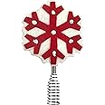 Hallmark Keepsake 2020, Miniature Snowflake Wool and Metal Christmas Tree Topper, 4.87"