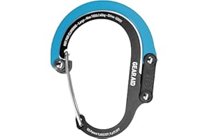 GEAR AID HEROCLIP (Large) Carabiner Gear Clip and Hook for Hanging Heavy Duty Items, Camping Backpacks, Suitcases, Kayaks, Bicycles, Garage Organization and More