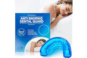 AIOUTGOGO Snoring Aids for Men and Women Anti Snoring Mouthpiece Devices Effective Stop Snoring-Ready to Use Snore Stopper-Soft and Comfortable Reduce Sleep Apnea,Bring Quiet Night,Blue