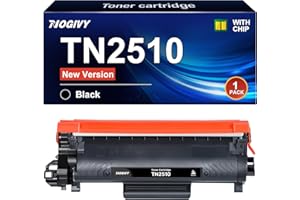 NOGIVY TN2510 TN-2510 Toner mit Chip Kompatibel für Brother TN2510XL TN 2510 TN-2510 Toner für Brother MFC-L2860DWE MFC-L2835DW MFC-L2827DW HL-L2400DWE MFC-L2800DW HL-L2447DW (Schwarz, 1er-Pack)