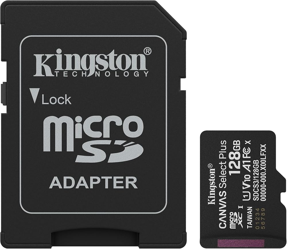 128GB microSDXC Canvas Select Plus Gen3 150MB/s A1 Card + Adapter