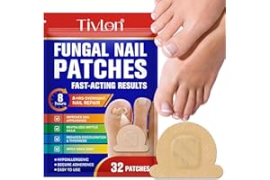VORTEXONIX 32PCS Fungal Nail Patches for Toenails, Nighttime Fungal Nail Patches, Nail Fungus Treatment for Toenail Toe Nail Fungus Treatment, Revitalizes Brittle Nails, Reduces Discoloration & Thickness