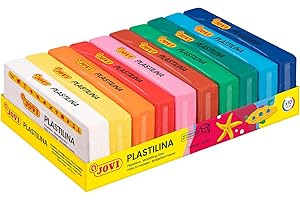 Jovi - Bandeja de plastilina, 10 pastillas, 150 g, colores surtidos (71/10S)