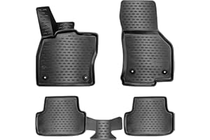 ELMASLINE Juego de alfombrillas de goma 3D para Volkswagen Golf 7 SPORTSVAN 2014 – 2023