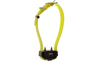 NUM'AXES Collier Seul/SUPPLEMENTAIRE CANICOM avec Sangle Jaune Fluo - Dressage pour Chien