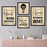 kotart - Frames for Wall Decor - Motivational Photo Frames for Wall Decoration - Quotes Wall Poster with Frame for Room Livin