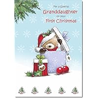 Special Dad Christmas Card - Farm Animals In The Snow With An Embossed Foil Finish- Eco-Friendly - View #8
