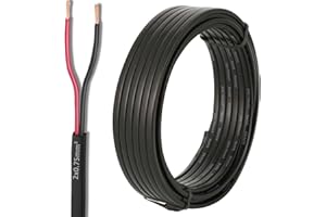 ETUKER Electrique Câble 18AWG 2×0.75mm² 10M Extension Câble 2Conducteurs Automobile Plat 2Fils Câble