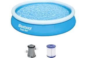 BESTWAY Fast Set Pool Set 366x76 cm, mit Filterpumpe