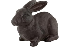 KAVSI Kaninchen Dekorativ Buchstützen, Einzigartig Gusseisen Buchstützen Für Halt Schwerlast Bücher, Antiquität Wohnkultur Türstopper, Wohnzimmer Bücherei Büro Regal Dekoration