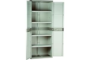 Plastiken Titanium Armarios, Plástico, Beige, 70x44x176 cm