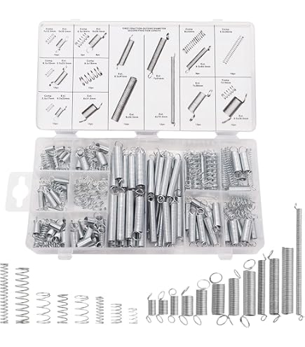 Kleine Druckfedern 0,2x2,5 Mm – Länge 5–50 Mm, Aus Stahl, Für Industrielle Anwendungen (5 Stück, Z.B. 0,2x2,5x10 Mm)