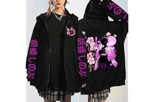 MEDM Kochou Shinobu Reißverschluss Hoodie Manga Winter Herbst Frühling Casual Jacke Sweatshirt Harajuku Dämon Slayer Kimetsu No Yaiba Mäntel