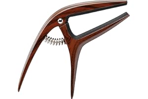 Ibanez ICGC10W Guitar Capo - For Acoustic, Electric and Classical guitar - Single-handed operation - Wood effect.