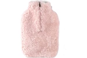 Shepherd of Sweden | Kerri Genuine Sheepskin Luxurious Hot Water Bottle Cover | Large W:22cm x H:34cm (Pink)
