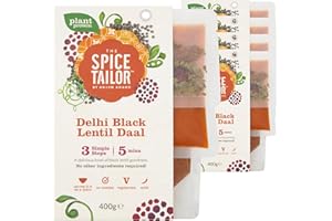 The Spice Tailor, Lentil Daal Kits, Delhi Black Lentil Daal in 5 Minutes With 3 Simple Steps, 400 g Packet (Pack of 5)