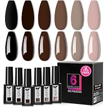 Beautilux HEMA-FREE UV Nagellack Set – 12 Farben, Dunkelrot, Glitzer, Rosa, 7ml Pro Flasche