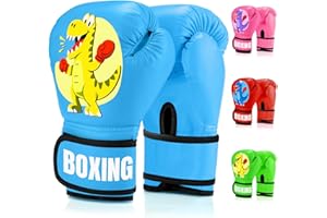 ‎JUOIFIP JUOIFIP Boxhandschuhe Kinder, Boxhandschuhe für Kinder 3 bis 14 Jahre, PU-Leder, Kinder Box Handschuhe zum Boxsack Sparring Training, Muay Thai, MMA, Kickboxen & Kampfsport