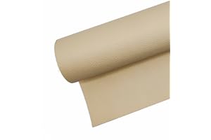Surriba Selbstklebende Leder, Kunstleder Flicken Selbstklebend Reparaturset für Motorrad Sofa Rückenlehne Stühle DIY-Basteleien Handtasche 10 * 150cm Beige