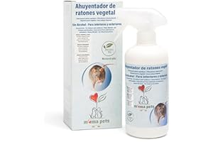 M' MA PETS Mama Pets Repelente Natural Desinhabitante de Plantas para Ratones y Roedores en Spray para Ambientes Interiores y Exteriores, 500 ml