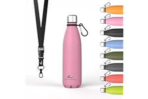 Daikoku Botella Agua Acero Inoxidable - 500ml - Botella Termica - Bebidas Frías 24 Horas y Calientes 12 Horas - Botella Agua Antigoteo - Doble Pared Libre de BPA - Rosa