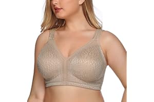 DotVol Femme Soutien-Gorge correcteur de Posture Avant sans Fil Bra Minimiseur Confortable