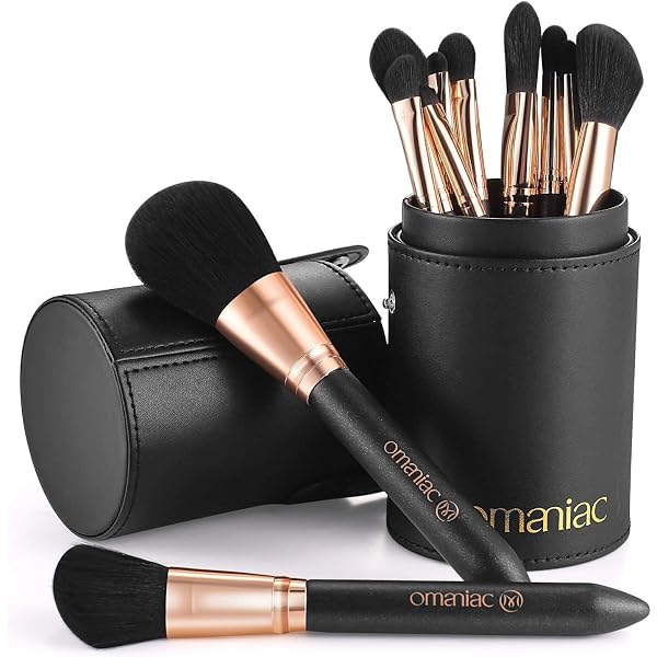 Oscar Charles Make-up-Pinsel-Set – 12 Professionelle Pinsel Für Face & Eyes In Silber