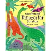 &Ccedil;ıkartmalı Dinozorlar Kitabım: Kes - Boya - Yapıştır 400 &Ccedil;ıkartma