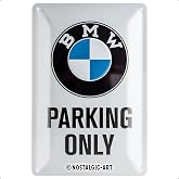 Nostalgic-Art 22241 BMW &ndash; Parking only White, sac levha 20 x 30 cm