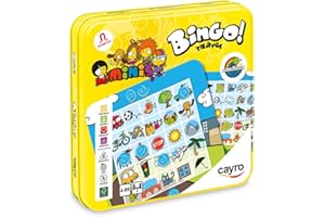 Cayro - Bingo Travel - Juego en Formato Viaje - Juego de Mesa para Niños - Marca más Objetos y Animales para Ganar - 2 Jugadores - Entre 4-99 Años