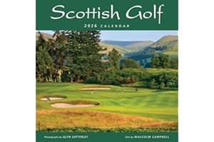 2026 Scotland Calendar: Scottish Golf – Wall Calendar – Month to View – 12 Months