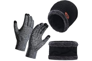 UptVin Gants pour écharpe de bonnet d'hiver