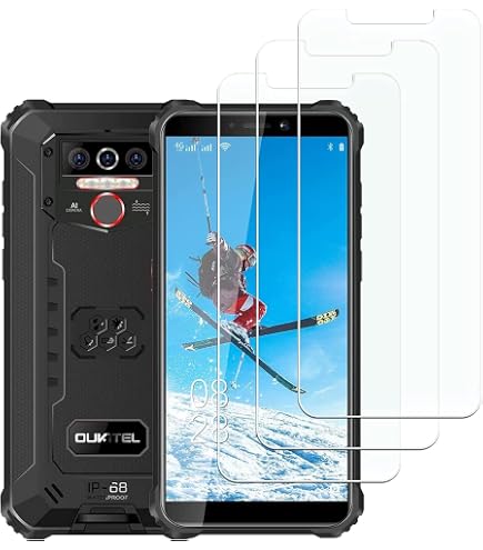 QULLOO Vetro Temperato Per Oukitel WP5 / WP5 Pro – 2 Pezzi, Pellicola 9H Anti Graffio E Anti Impronte - 3