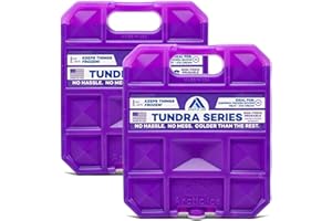 Arctic Ice Tundra Series Long Lasting Reusable Ice Pack for Coolers, Lunch Boxes, Camping, Fishing and More (2-Pack)